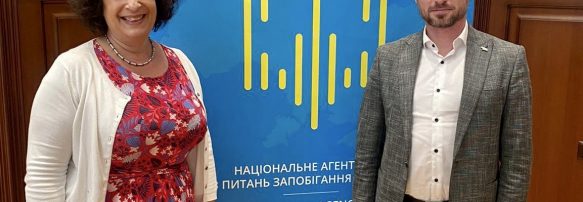 Посилення санкційного тиску проти Росії обговорили Голова НАЗК Олександр Новіков та Посол Великобританії в Україні Мелінда Сімонс