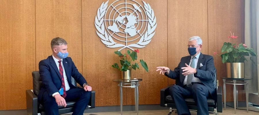 Голова НАЗК Олександ Новіков зустрівся з Президентом Генеральної Асамблеї ООН Волканом Бозкіром