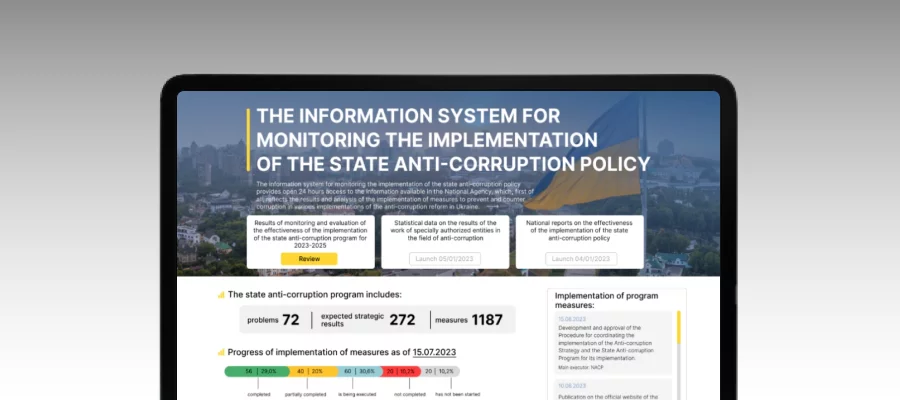 НАЗК презентувало моніторингову систему ДАП міжнародним партнерам та анонсувало її англомовну версію